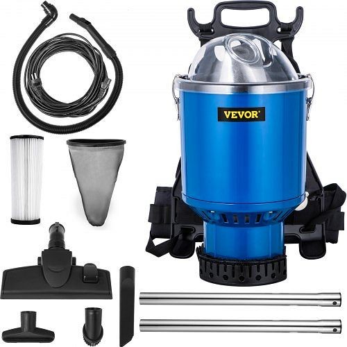 VEVOR Backpack Vacuum, 3.6qt, 5-IN-1 Lightweight Backpack Vacuum, HEPA Filtration Vacuum Backpack, SYBFS4L-1000W2KD2V1