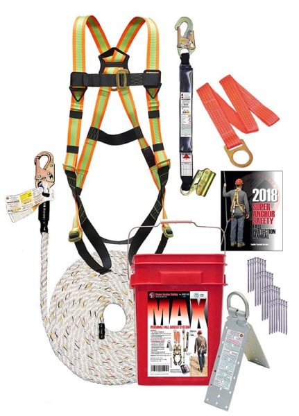 Super Anchor Safety MAX Bucket Kit 25ft Small, 3001-25HS
