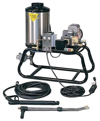 Cam Spray Stationary LP Gas Fired Electric Powered 2.5 gpm, 2700 psi Hot Water Pressure Washer, 47" x 29" x 46", 2725STLEF