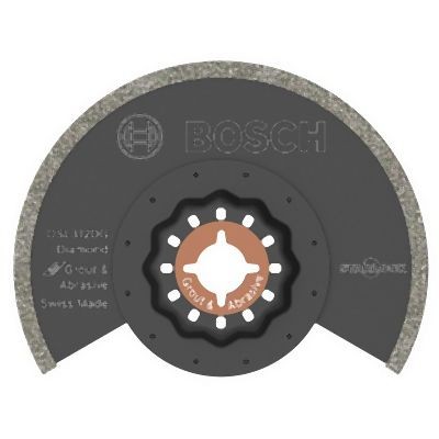 Bosch 3-1/2 Inches Starlock® Oscillating Multi Tool Diamond Grit Grout Blade, 2608666069