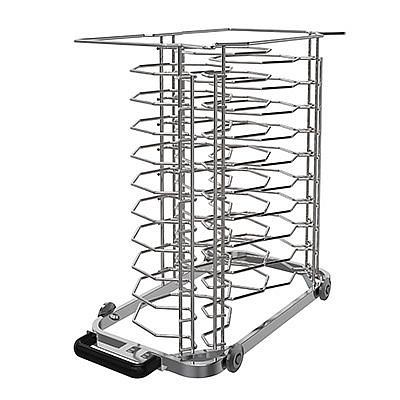 Electrolux Professional Banquet rack with wheels holding 30 plates for 101 oven and blast chiller freezer, 65mm pitch (2 1/2"), 922648