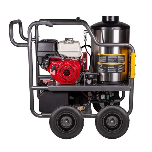 BE Power Equipment 4,000 PSI - 4.0 GPM Hot Water Pressure Washer with Honda GX390 Engine and General Triplex Pump, HW4013HG