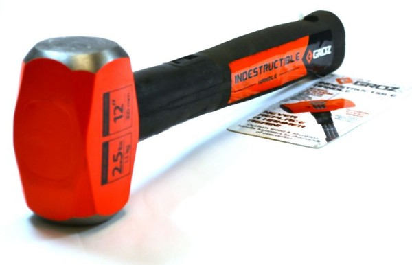Groz 12" Indestructible Striking Hammer, 2.5 pounds, 34500