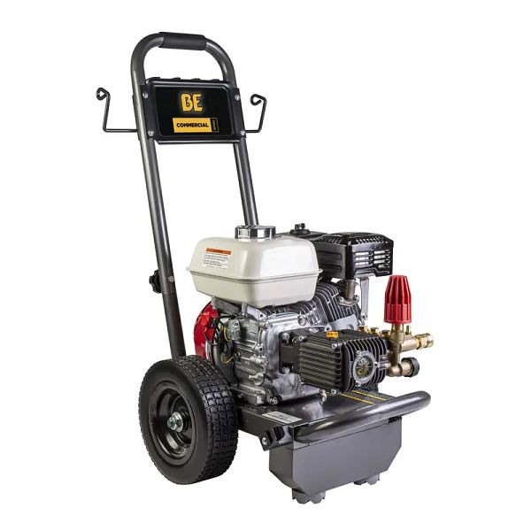 BE Power Equipment 2,700 PSI - 3.0 GPM Gas Pressure Washer with Honda GX200 Engine and Comet Triplex Pump, B2765HC