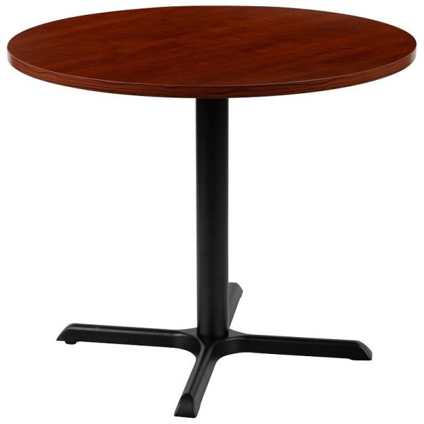 Flash Furniture Chapman 36" Round Multi-Purpose Conference Table in Cherry, GC-M-BLK-15-CHR-GG