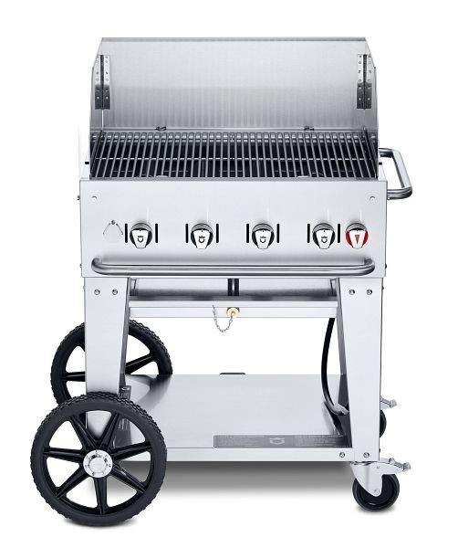 Crown Verity 30" Mobile Grill, Propane with 1-30” Windguard, CV-MCB-30WGP