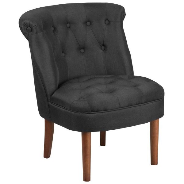 Flash Furniture HERCULES Kenley Series Black Fabric Tufted Chair, QY-A01-BK-GG