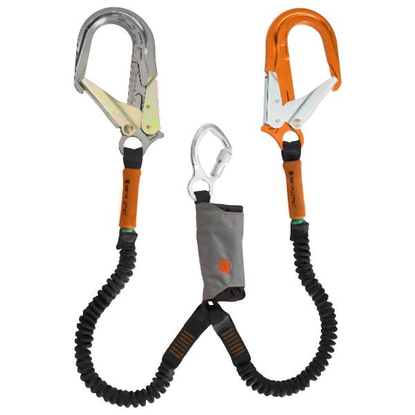 Skylotec SKYSAFE PRO FLEX Y Double Leg with One Silver and One Orange Aluminum Rebar Hook, L-0558-1,8