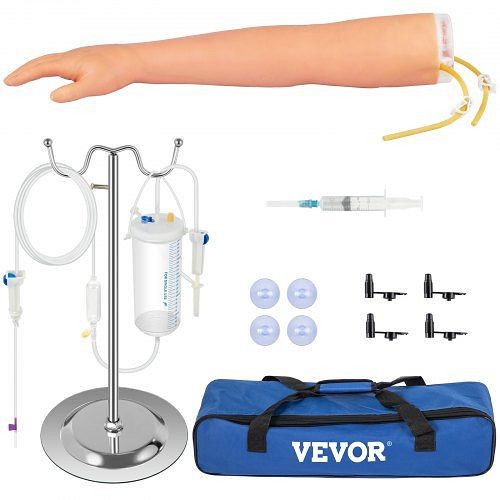 VEVOR IV Practice Kit Phlebotomy Venipuncture Practice Arm for Students Nurses, JXMXTEACHINGMODELV0
