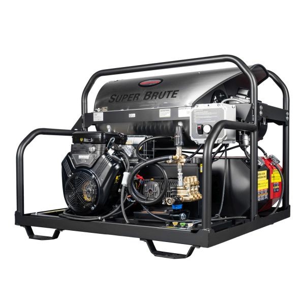 Simpson Professional Gas Pressure Washer 3500 PSI at 5.5 GPM VANGUARD® 570cc with COMET Triplex Plunger Pump, Hot Water, 65110