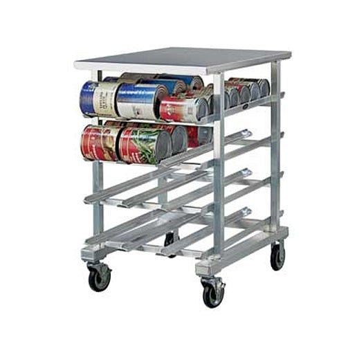 New Age Industrial Can Storage Rack, Mobile, Half-Size, stainless top, 1225
