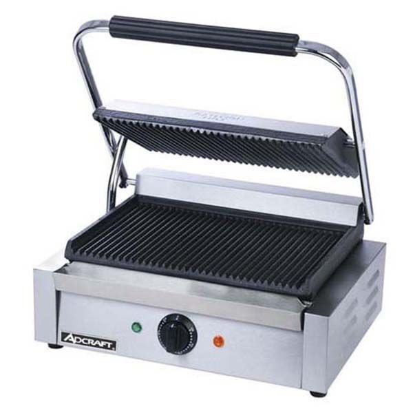 Adcraft Panini Grill - Grooved, SG-811E