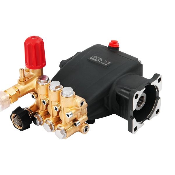 VEVOR Pressure Washer Pump, 3/4" Shaft Horizontal Triplex Plunger, 3700 PSI, 2.5 GPM, Replacement Power Washer Pumps Kit, HZQZBHZ34INCHI62CV0