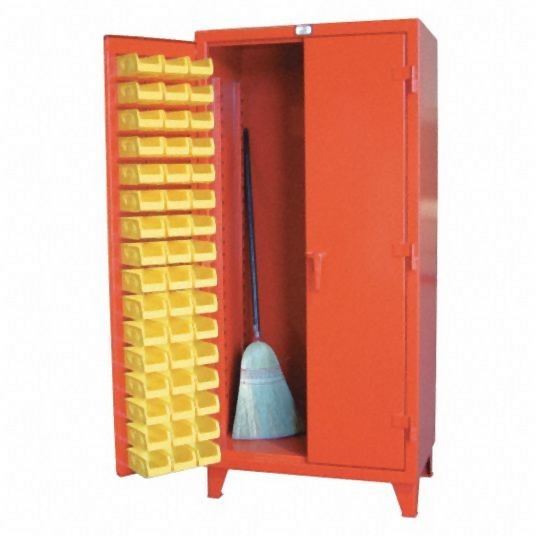 Strong Hold Bin Cabinet, Total Number of Bins 94, 36-BS-240