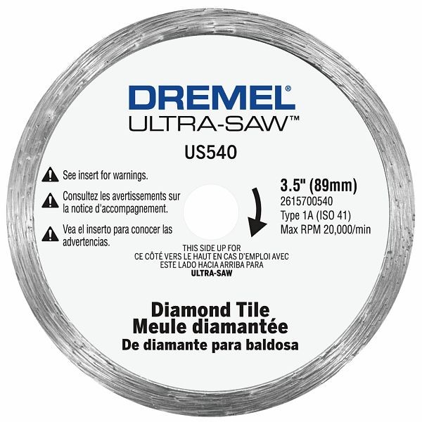 Dremel 3.5 Inches Ultra-Saw™ Tile Cut-Off Wheel, 2615U540AC