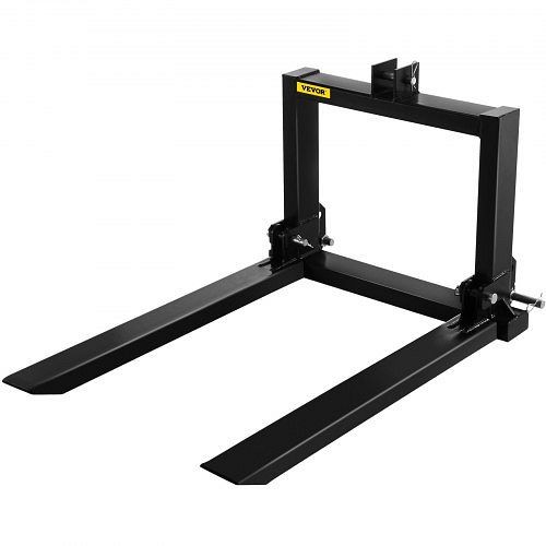 VEVOR 3 Point Hitch Pallet Fork 2000lbs, Fork Attachment for Category 1 Tractor, 25.5"x22"x41", 1TZZJCCZH00000001V0