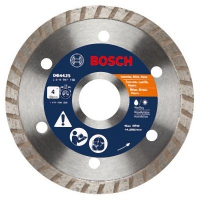 Bosch 4 Inches Standard Turbo Rim Diamond Blade for Smooth Cuts, 2610057138