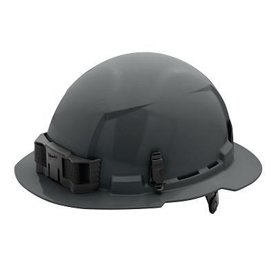 Milwaukee Gray Full Brim Hard Hat with 6Pt Ratcheting Suspension - Type 1, Class E, 48-73-1135