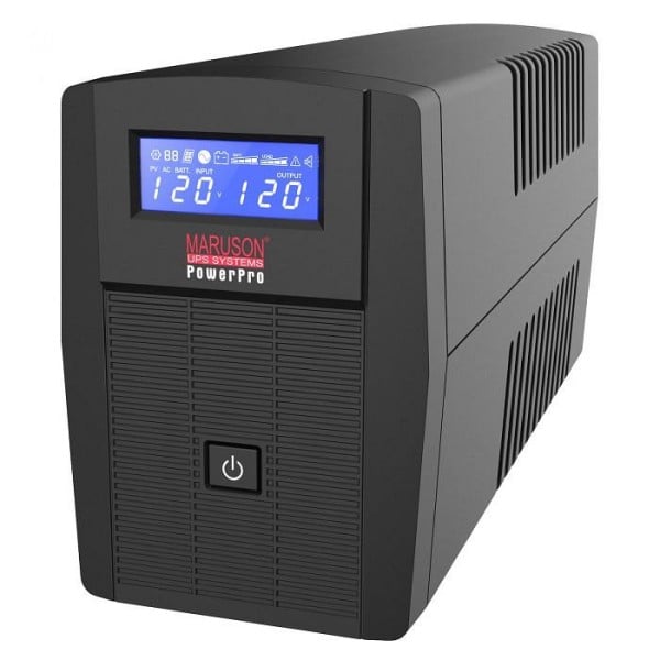 Maruson Technology 800VA Line-Interactive Uninterruptible Power Supply Unit with AVR and Software, 6 Outlets, PRO-800LCD