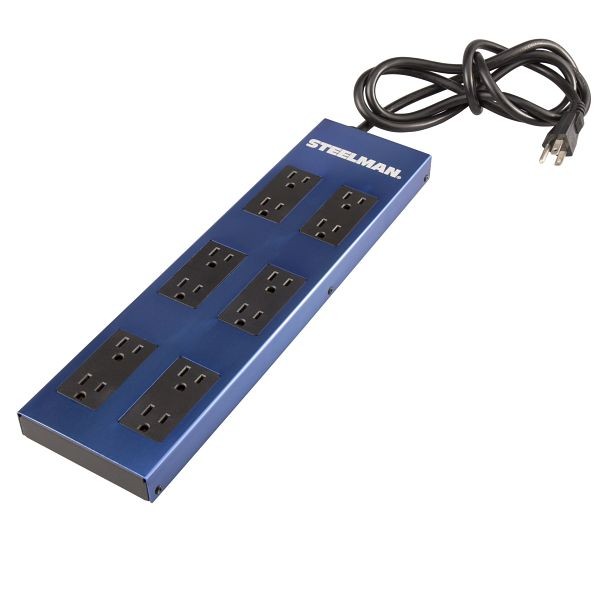 STEELMAN 15 Amp 12 Outlet Power Strip with Circuit Breaker, 99667