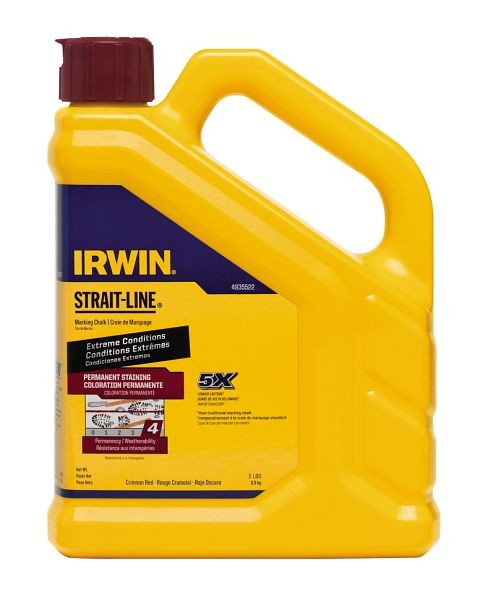 Irwin Chalk 2 Lb - Crimson Red Permanent Staining, 4935522