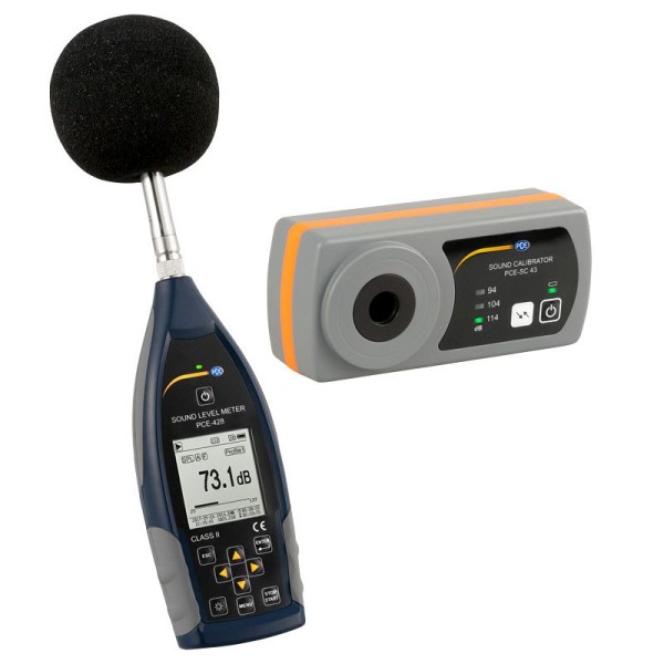 PCE Instruments Sound Level Meter 25 - 136 db(A), PCE-428-KIT-N