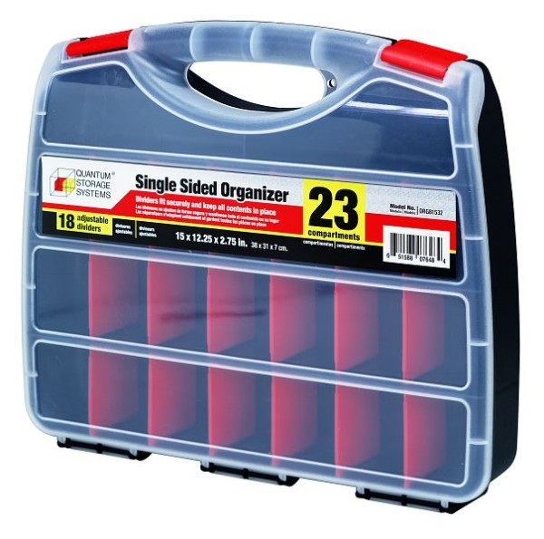 Quantum Storage Systems Organizer, single sided, 15"L x 12-1/4"W x 2-3/4"H, includes (12) dividers, ORG81532