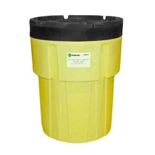 ENPAC 95 Gallon Poly SpillPack Drum, Yellow Base with Black Slip-Top Lid, 1195-YE