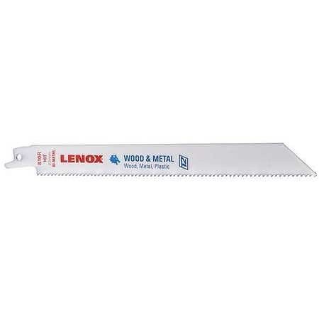 LENOX Reciprocating Saw Blade, 810R 8" x 3/4" x 050" x 10, 5 Pack, 20580810R