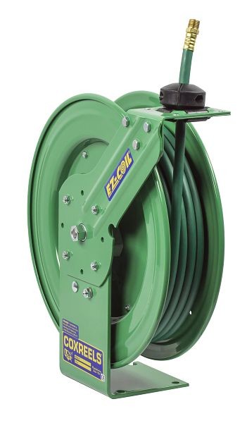 Coxreels Spring Rewind Hose Reel for Nitrogen: EZ-Coil safety system equipped, 3/8" Inner Diameter, 50' hose, 300 PSI, EZ-Nitro-Pro® Series, EZ-P-NP-350