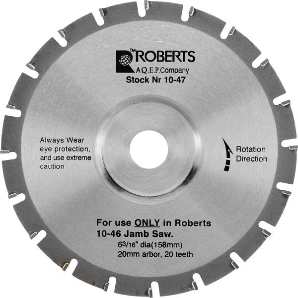 Roberts 6-3/16" 20-tooth Carbide Tip Jamb Saw Replacement Blade, 6 Pieces, 10-47-6