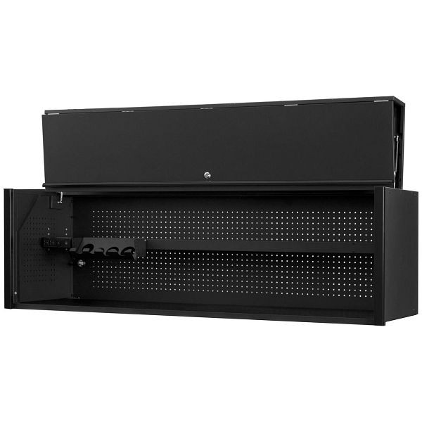 Extreme Tools RX Series 72"W x 30"D Extreme Power Workstation Hutch Matte Black with Black Handle, RX723001HCMBBK